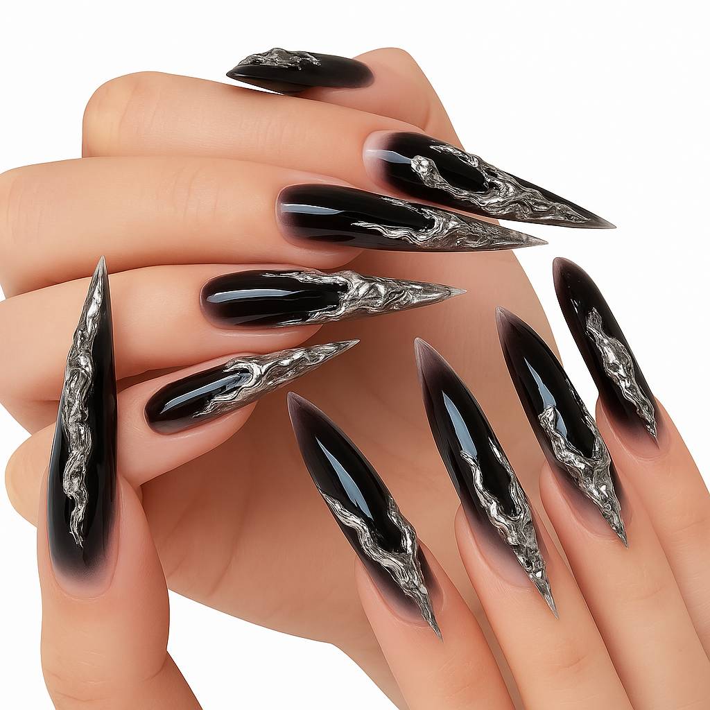 Halloween Press On Nails β Horror Anime Inspired Designs
