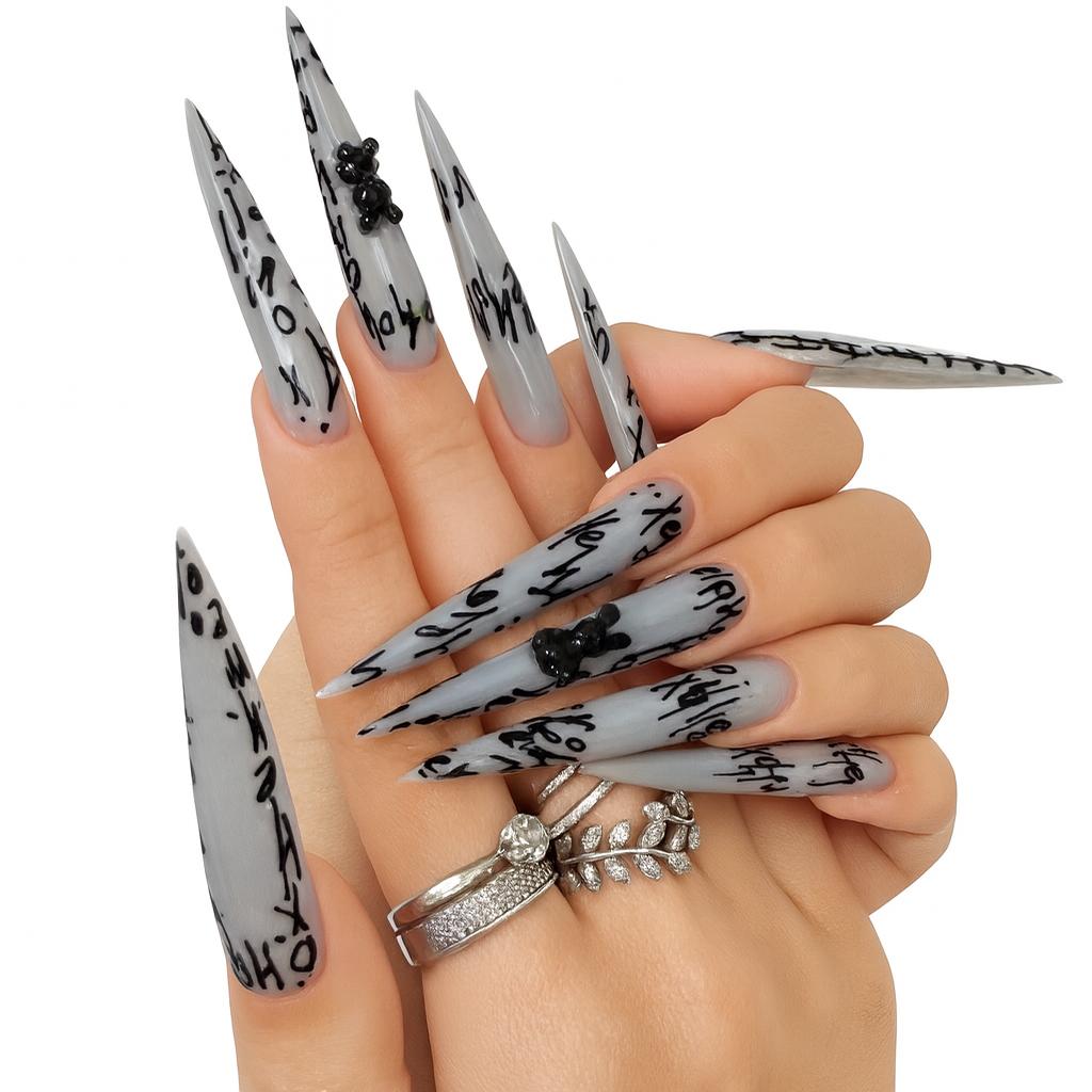 Halloween Press On Nails β Horror Anime Inspired Designs
