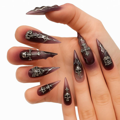 Halloween Press On Nails – Horror Anime Inspired Designs